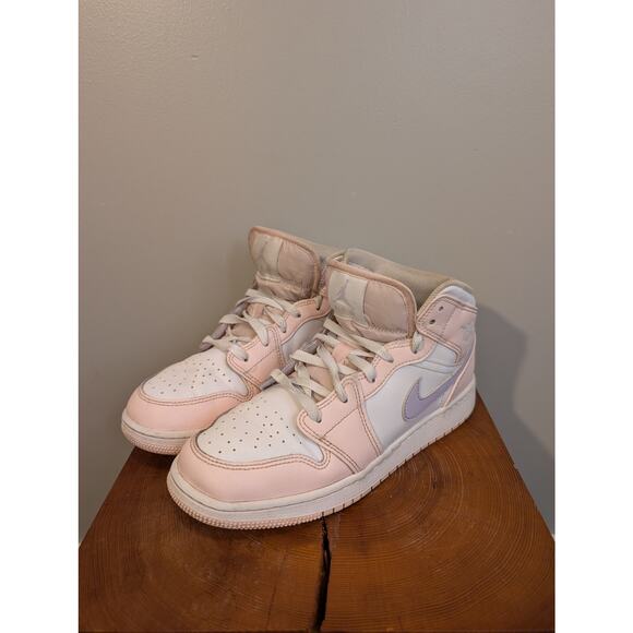 Nike Air Jordans Mid High Pink/Purple Athletic Casual Fashion - Size 6Y - Picture 3 of 9